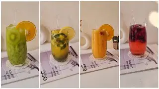 ٤ مشروبات منعشة ومفضلة لفصل الصيف 🧃🥝🍑🍇