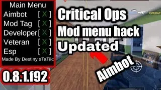 ⚉ Critical Ops v0.8.1 Mod Menu updated again new amazing features!