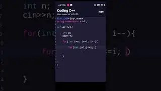 How to make inverted half primed using c++ | program in cpp