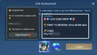 CLAIM YOUR REDEEM CODES TO GET FREE RANDOM SKINS AND MLBB DIAMONDS!