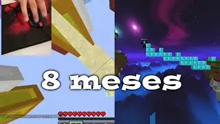 minha evolução no minecraft (8 meses)