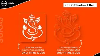 CSS Drop-Shadow Filter Efeect & CSS3 Box-Shadow Effect Using Only Html And CSS @uiuxpro