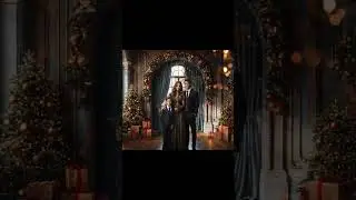 Christmas Room Digital Backdrop | Photoshop Composite Studio Background for Maternity Portrait