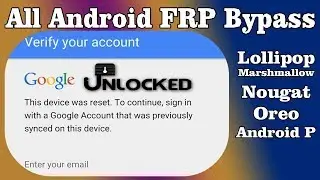How To Bypass Google Account Verification After Reset Android