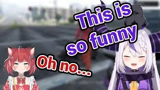 Laplus and Karubi Car Accident turn to be Peak Comedy in GTA VCR!!!