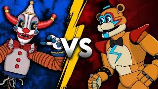 Jackie VS Glamrock Freddy! | Character Fight | FNAF | (Cartoon Animation)