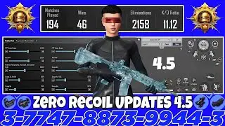 NEW UPDATE 4.5 CODE 🔥 PUBG MOBILE/BGMI SENSITIVITY SETTINGS 2026 | BEST SCOPE SENSITIVITY SETTINGS✅