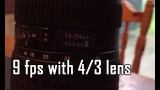 Olympus OM-D E-M5 9FPS with 4/3 lens and adapter