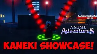 Anime Adventures! Ken Kaneki Legendary Showcase OP Bleed Attack 1k Dmg At Level 1 (Roblox)