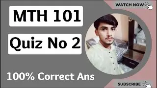 MTH101 Quiz 1 Solution Spring 2022 || MTH101 Quiz No 01