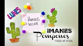 Imanes Pompon para nevera - Mybluepas