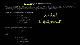 Finite Boolean Algebras