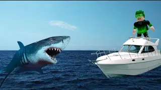 НА МЕНЯ НАПАЛА ОГРОМНАЯ АКУЛА!!/Roblox SharkBite