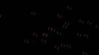 Red & Blue Circle Neon Rain Black Screen | Free Copyright | Green Apple Fx