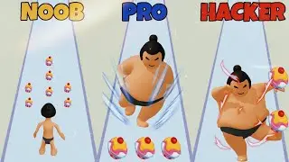 NOOB vs PRO vs HACKER in Get Fat.