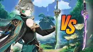 Al Haitham Mitsplitter Reforged vs Primordial Jade Cutter Weapon Comparison