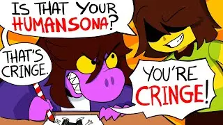 Drawing DELTARUNE characters as HUMANS