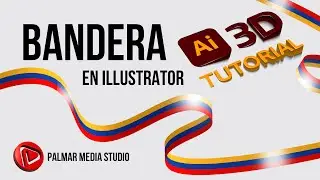 🔥​ Illustrator Tutorial ​💻 Como crear una Bandera 3D en Illustrator. 🏳️​