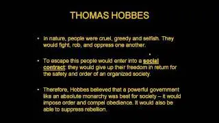 6 Enlightenment Thinkers - Thomas Hobbes