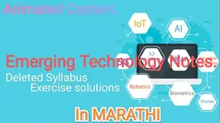 Emerging Technologies Notes by Kuber Ubale with animations  Do subscribe for more.