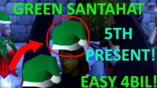 Runescape 3 - I got a GREEN SANTA HAT on my FIFTH present!