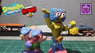 Bob Esponja Primo y Patricio Buzz en Foami Moldeable/Brawl stars x Spongebob Squarepants/
