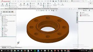 How to design Socket Weld flange in solidworks