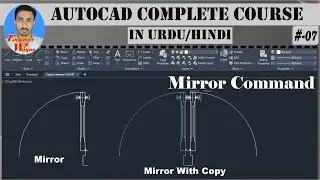 # 7 | How to use Mirror Command in AutoCAD | Mirror command in AutoCAD |  Mirror Objects in AutoCAD