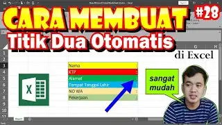 How to Automatically Create Colons in Excel #28