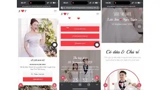 Tạo web thiệp mời đám cưới bằng điện thoại