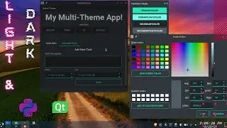 Python Multiple Themes For Desktop App | Theme Stylesheet | qt-material | Modern GUI | Pyside PyQt