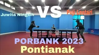 Juwita VS Puji #PORBANK Pontianak 2023 #tenismejaketapang #tenismejamania #ptmsi #tabletennis #aapc