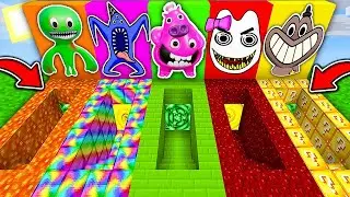 НУБ И ПРО ВЫБЕРИ ПРАВИЛЬНЫЙ ПОДВАЛ SCP В МАЙНКРАФТ РАКУН И ДОЧКА ДЕТСКИЙ САД БАНБАН РАДУЖНЫЕ ДРУЗЬЯ