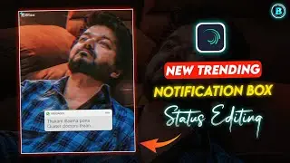 New Trending notification box what's app status editing in Alight Motion | 