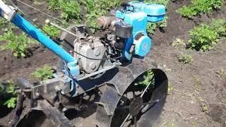 Мотоблок Нева 2 и окучник для картошки