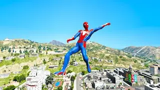 GTA V Funny ps4 Spiderman Sky Ragdoll Gameplay Ep.01 - Suck smash ragdoll GTA 5 Ragdoll Compilation