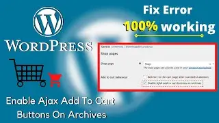 Enable Ajax Add To Cart Buttons On Archives | WooCommerce