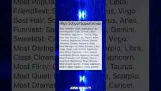 Zodiac signs as high school superlatives!💅 #astrology #zodiacsigns #shorts