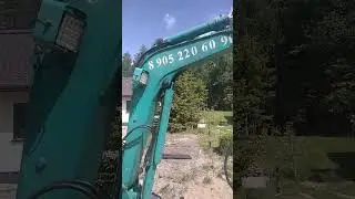 Рощино сваи под фундамент забора. ямобур мини экскаватор