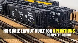 HO Scale Shelf Layout Built For Operations - Complete Build