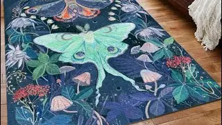 Moth butterfly rug from freshhouse.com review