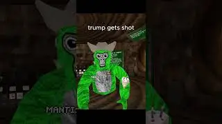 TRUMP GETING SHOT  #gorillatagfun #shortvideos #funny #gorillatagjuke #trump  #vr #gorillatag #viral