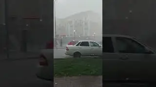 Астана 08.08.24 Град пипец #астана #град #стихия # ураган