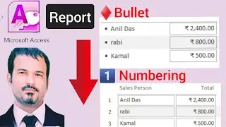 Bullet & numbering  in ms access report