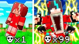 ¡Minecraft pero CADA MUERTE = MÁS TERRORÍFICO!💀😨 - Misaki Gamer