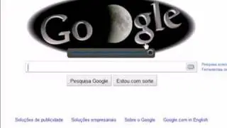 Google reproduz eclipse lunar em seu logotipo