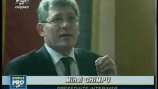 Ghimpu: Mai bine ma inec decat sa-l las pe Voronin in fruntea Parlamentului