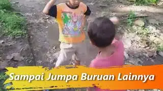 Bird Hunter Boy in the Forest of Bima Regency 