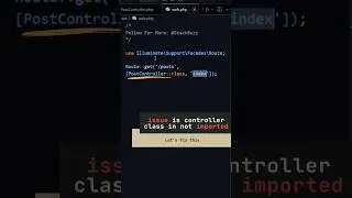 Error Fixed: Target class [controller] does not exist in Laravel 