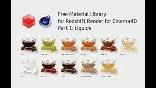 Free Liquid Material Library for Redshift Render for Cinema 4D - Part 1